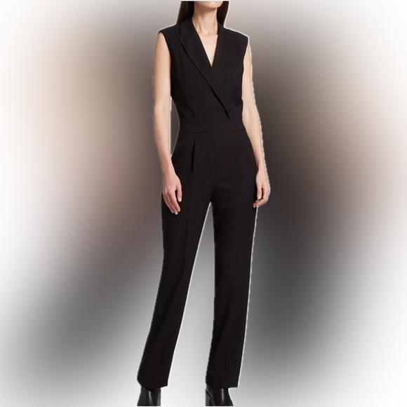 Derek Lam IO Crosby Tuxedo Black Jumpsuit Outfit XL
